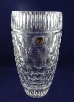 Waterford Crystal Honey Honeycomb & Wedge Cut 11 Vase