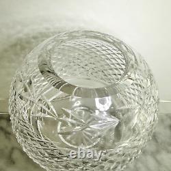 Waterford Crystal Kylemore Cut Round Vase 6 Diamond Hand Cut Vintage Ireland