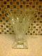 Waterford Crystal Large Vase Clarion Design Cut Vertical Lines Footed Base