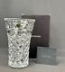 Waterford Crystal Leonora 10 Vase With Cut Glass Diamond Pattern In Box Mint