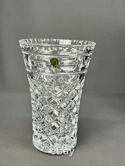 Waterford Crystal Leonora 10 Vase with Cut Glass Diamond Pattern in Box Mint