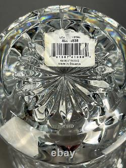 Waterford Crystal Leonora 10 Vase with Cut Glass Diamond Pattern in Box Mint