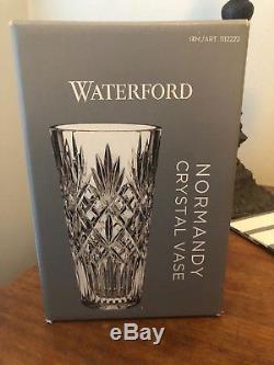 Waterford Crystal Normandy 10 Inch Fan & Wedge Cut Footed Vase