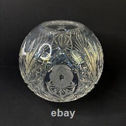 Waterford Crystal Rose Round Bowl Vase Signed & Numbered 37/100