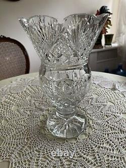 Waterford Crystal Urn Vase 13 LISMORE (1952) Made in IRELAND