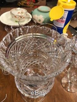Waterford Crystal Vase Home Decor Old Vintage Cut Glass Signed