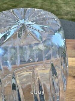 Waterford Crystal Vase Pompeii Flower holder Cut Crystal 8 Tall