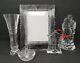 Waterford Crystal Wedding Lot Cake Topper Best Wishes Bottle Coaster Ring Holder