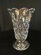 Waterford Crystal Vase 10 Tall Hand Cut Scalloped Rim Very Heavy Stunning