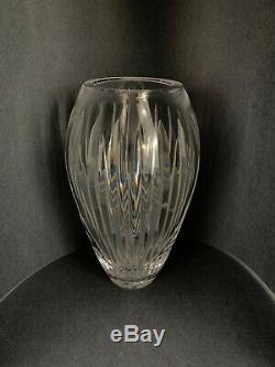 Waterford Cut Clear Crystal Glass Carina 9 Tall Vase 5.25 Diameter made Ireland