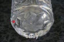 Waterford Cut Crystal 246030 FLOWER VASE Cylindrical 6 Tall