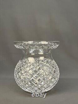 Waterford Cut Crystal 9 CORSET BOUQUET Centerpiece Vase EXCELLENT