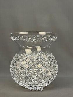 Waterford Cut Crystal 9 CORSET BOUQUET Centerpiece Vase EXCELLENT