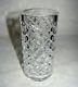 Waterford Cut Crystal Alana Footed Cylindrical Flower Vase Ireland Signed 6