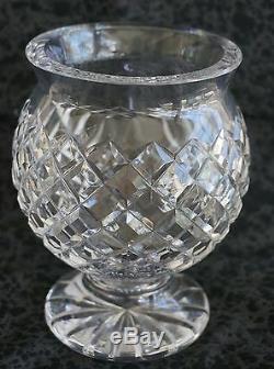 Waterford Cut Crystal COMERAGH CUT FOOTED VASE 6.5 Tall