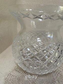 Waterford Cut Crystal Corset Bouquet Centerpiece Vase Used Excellent Condition