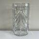 Waterford Cut Crystal Large Overture Vase 14 Oval Mint