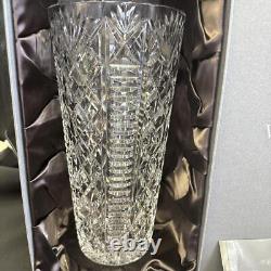 Waterford Flower Vase Crystal Unused New With Box 25cm