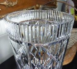 Waterford Giftware 12 Cut Crystal Bouquet Vase Gothic Mark Made in Ireland