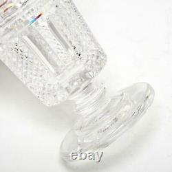 Waterford Hibernia Cut Crystal Vase With Diamond Pattern Vintage