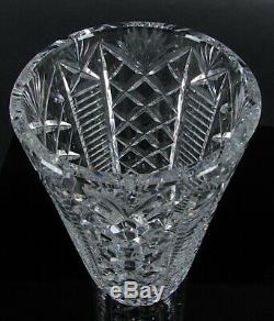 Waterford Ireland Clare Cut Crystal Glass 10 Flower Vase