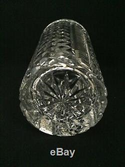 Waterford Ireland Clare Cut Crystal Glass 12 Flower Vase Stunning