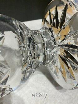 Waterford Irish Crystal. 14 Ht. Balmoral Footed Vase. Wonderful Cuts. Sparkle