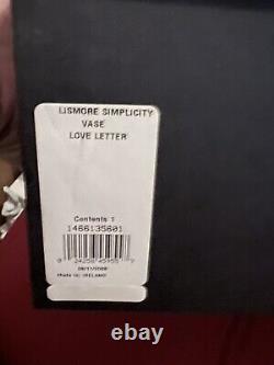 Waterford Lismore Simplicity 6 Footed Crystal Vase Love Letter Ireland New