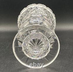 Waterford Master Cut Crystal 7 3/8 Footed Vase Vintage 1990's Sawtooth Rim