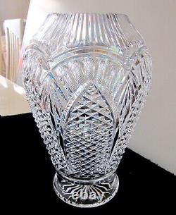 Waterford Master Cutter Cut Crystal Large Flower Vase Signed 12