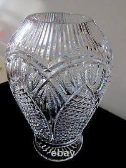 Waterford Master Cutter Cut Crystal Large Flower Vase Signed 12