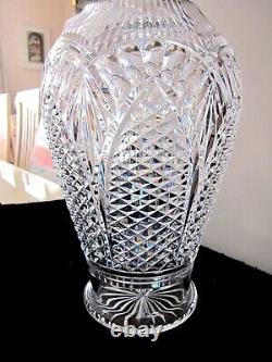 Waterford Master Cutter Cut Crystal Large Flower Vase Signed 12