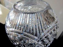 Waterford Master Cutter Cut Crystal Large Flower Vase Signed 12