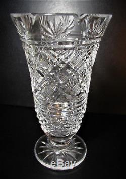 Waterford Master Cutters Series Irish Cut Crystal Vase Gothic Mark