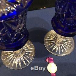 Webb Continental Hand Cut Lead Crystal Vases
