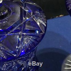Webb Continental Hand Cut Lead Crystal Vases