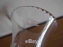 White Star Line Stuart Crystal Cut Glass Flower Vase Olympic & Titanic