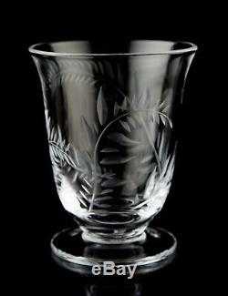 William Yeoward Country Jasmine Flower Vase Mouth-Blown Hand Cut European Glass