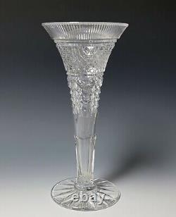 William Yeoward FLORIAN Cut Crystal 10 1/8 Tall Vase