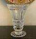 William Yeoward Frosted And Clear Cut Glass Vase With Scalloped Rim